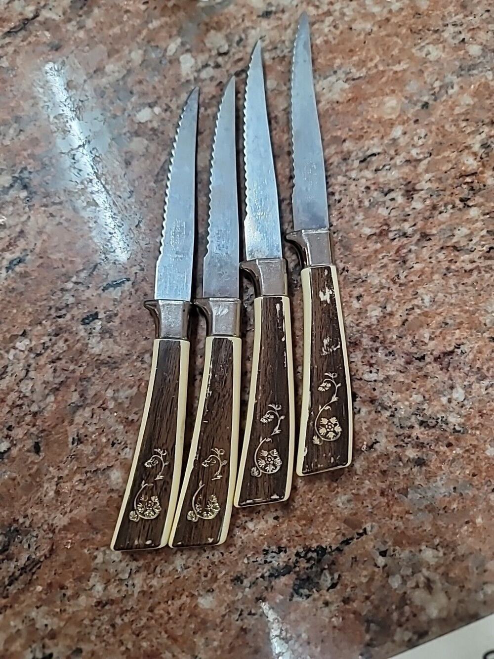 Vintage MCM Knife Set 4 Piece Regent Sheffield